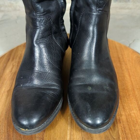 SAM Edelman black leather boots Patton size 7 riding - Picture 4 of 14